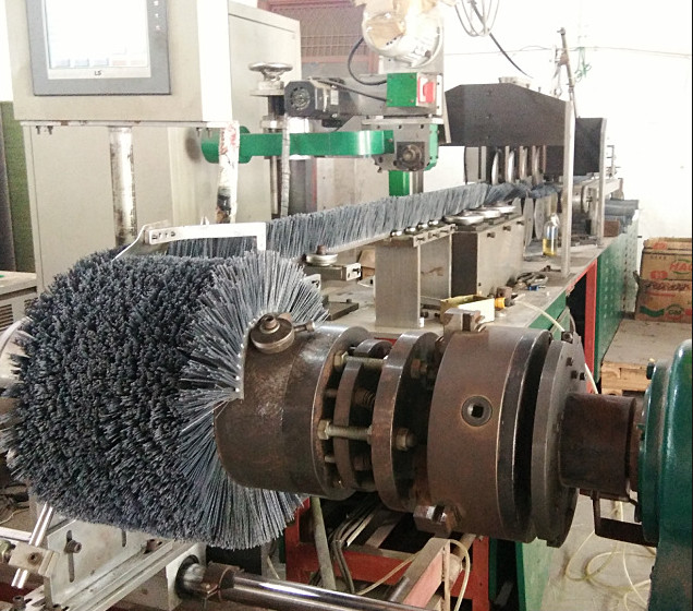 Cylindrical Brush Roller of Nylon Abrasive filament Cleaning Winding